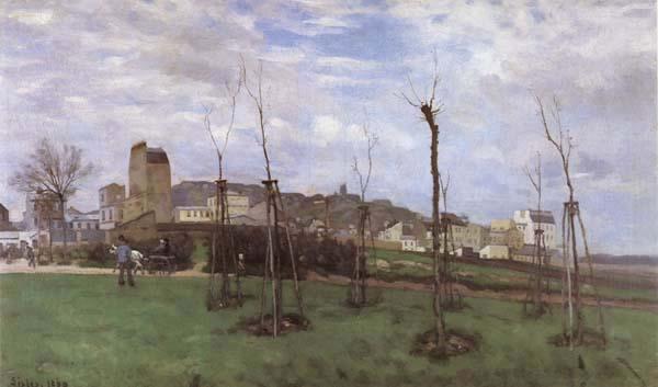 Alfred Sisley View of Montmartre from the cite des Fleurs